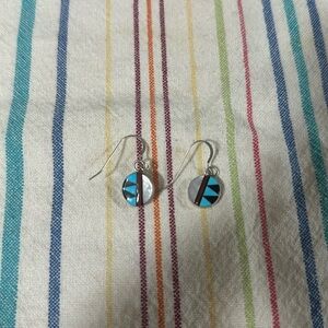 Turquoise Tuesday Lil Zuni Round Earrings